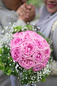 Close-up of rose bouquet