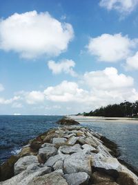 Scenic view of sea against sky