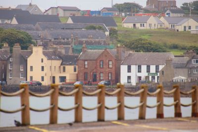 Row of houses in city