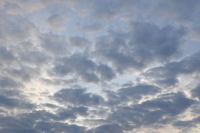 Low angle view of cloudy sky