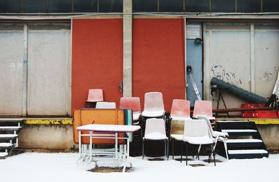 Chairs in room