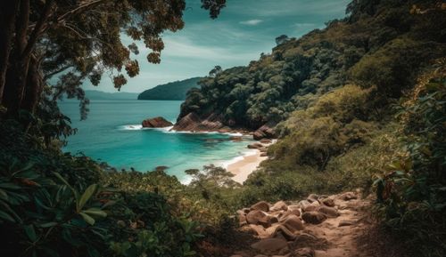 Scenic view of sea against sky