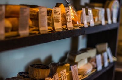 Close-up of food for sale at store