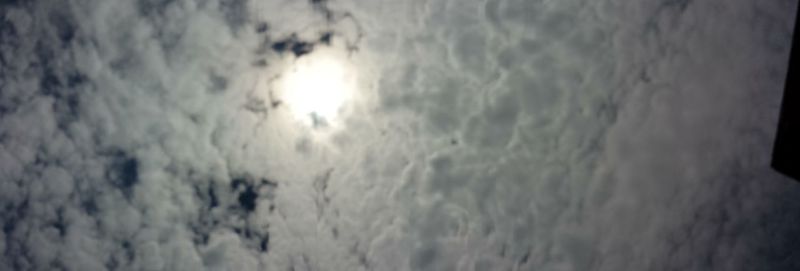 Close-up of water against sky