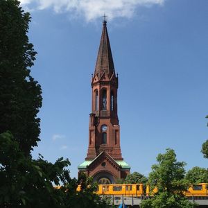 Low angle view of building against sky