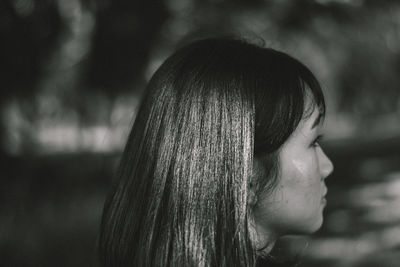 Close-up portrait of woman