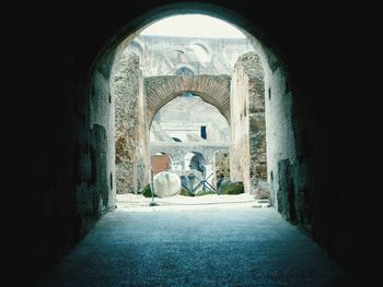 Archway towards the old ruins of the coliseum