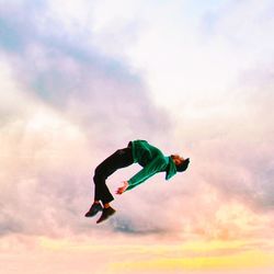 Low angle view of cloudy sky