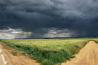 Summer storm at the crossroads