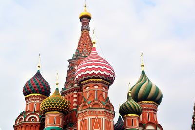 Low angle view of traditional building against sky