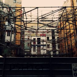 Low angle view of construction site