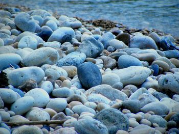 Pebbles on beach