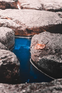 Rocks in water