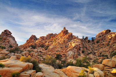 View of rock formations