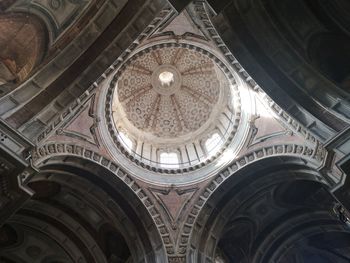 Low angle view of ceiling of building