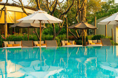 Swimming pool in resort