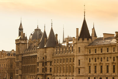 Paris, france - the conciergerie at palais de justice at ile de la cite