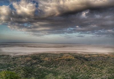 Scenic view of landscape against sky