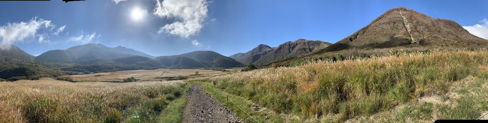 Panoramic view of landscape against sky