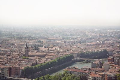 High angle view of cityscape