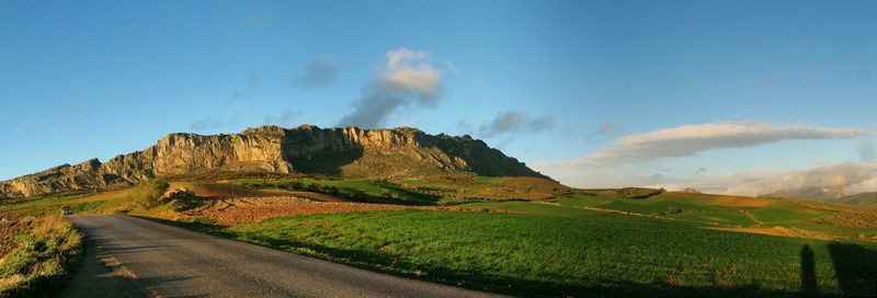 Panoramic view of landscape against sky