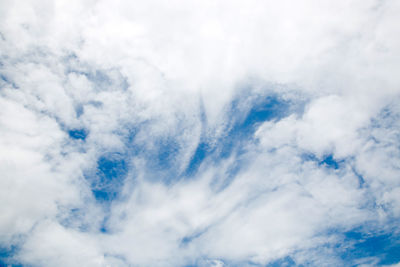 Low angle view of cloudy sky