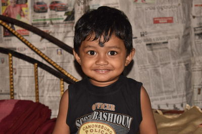 Portrait of smiling boy