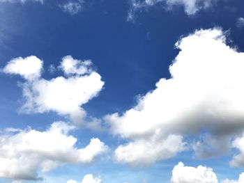 Low angle view of clouds in sky