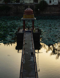 Pier on lake