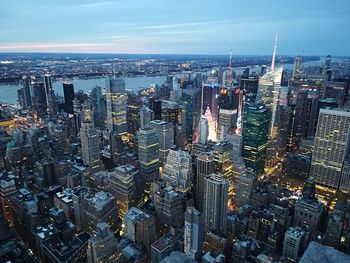 High angle view of cityscape