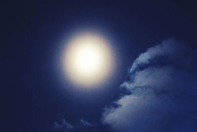 Low angle view of cloudy sky