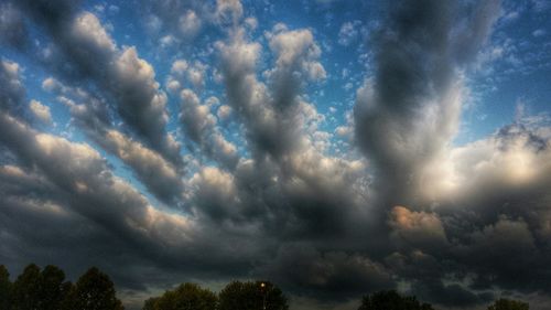 Low angle view of cloudy sky