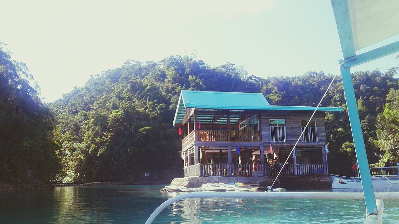 VIEW OF LAKE AGAINST CLEAR SKY