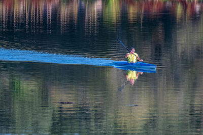 Person in a lake