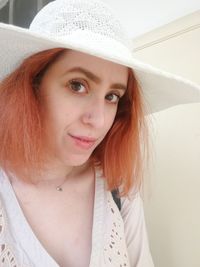 Close-up portrait of a beautiful young woman