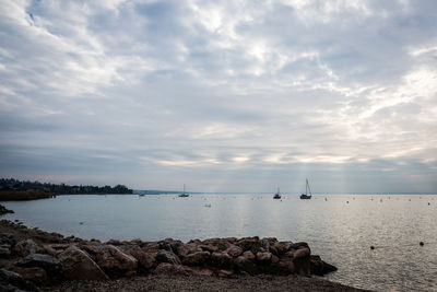 Scenic view of sea against sky