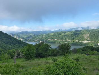 Scenic view of landscape against sky