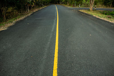 View of empty road