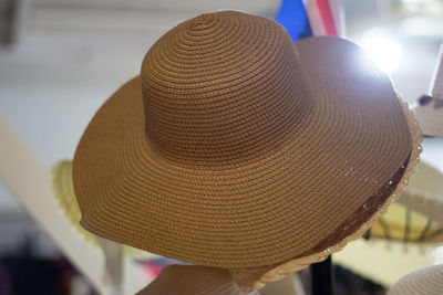 Close-up of hat