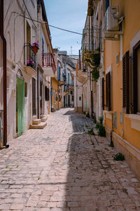 Characteristic alleyway in the historic centre of scicli