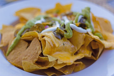 Close-up of food in plate