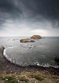 Scenic view of sea against sky