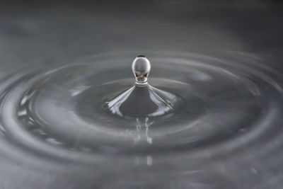 Close-up of water splashing on white background
