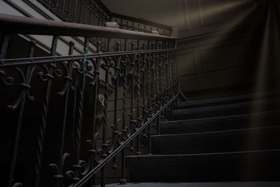 Low angle view of staircase in building