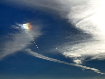 Low angle view of cloudy sky