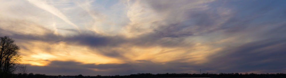 Scenic view of sky during sunset
