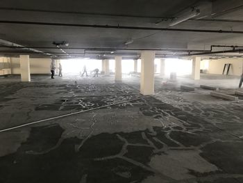 Interior of abandoned building