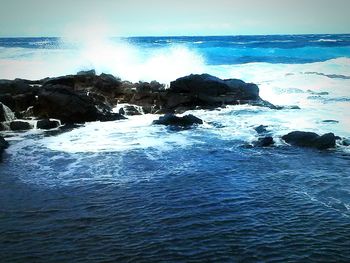 Scenic view of sea against sky