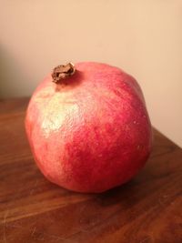 Close-up of apple on table