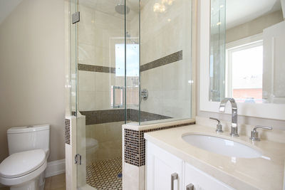 Interior of bathroom